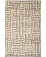 Safavieh Amsterdam AMS106 Ivory and Mauve 5'1" x 7'6" Sisal Weave Outdoor Area Rug