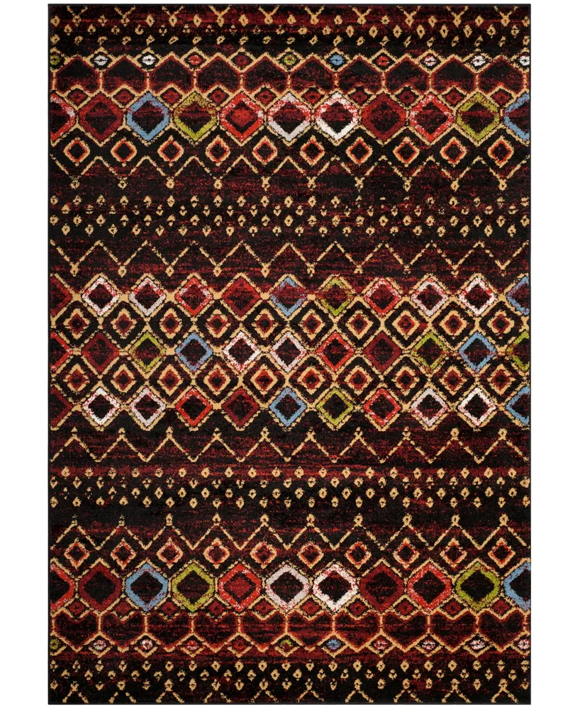 Safavieh Amsterdam AMS108 and Multi 6'7" x 9'2" Outdoor Area Rug