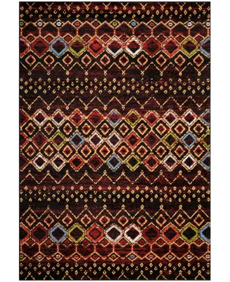 Safavieh Amsterdam AMS108 and Multi 6'7" x 9'2" Outdoor Area Rug