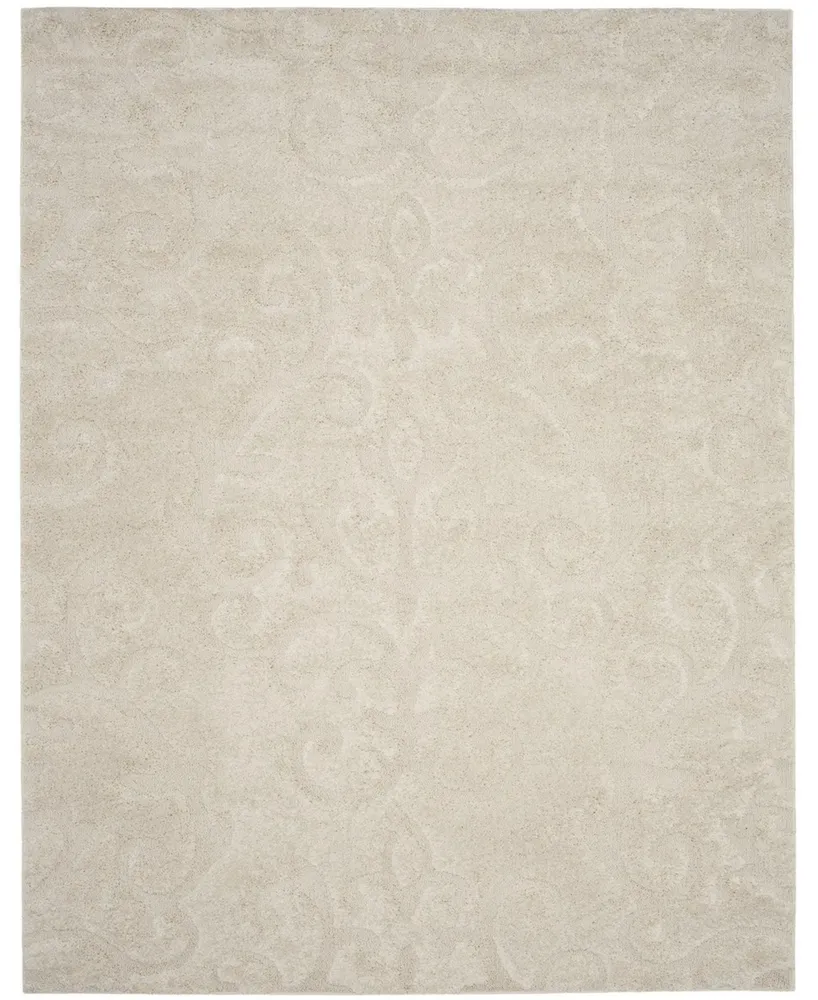 Safavieh Florida Shag SG470 Creme 8'6" x 12' Area Rug