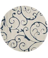 Safavieh Florida Shag SG455 4' x 4' Round Area Rug