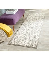 Safavieh Amherst AMT427 Dark Grey and Beige 2'3" x 15' Runner Area Rug