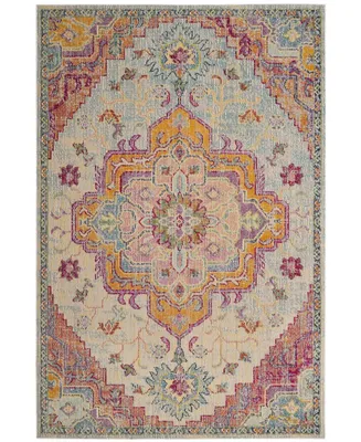 Safavieh Crystal CRS501 Light Blue and Fuchsia 6'7" x 9'2" Area Rug