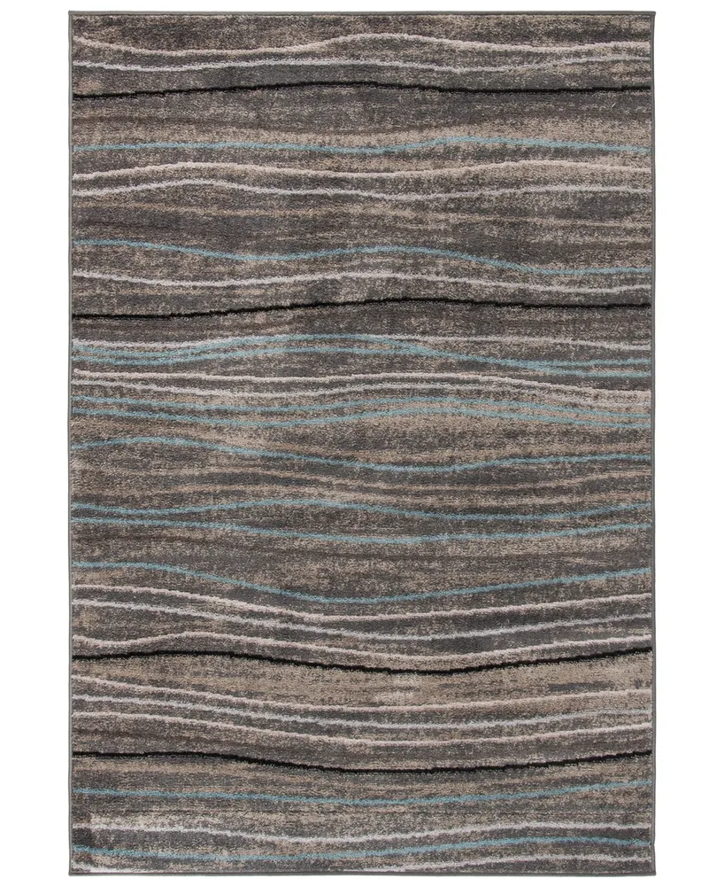 Safavieh Amsterdam Silver and Beige 4' x 6' Outdoor Area Rug