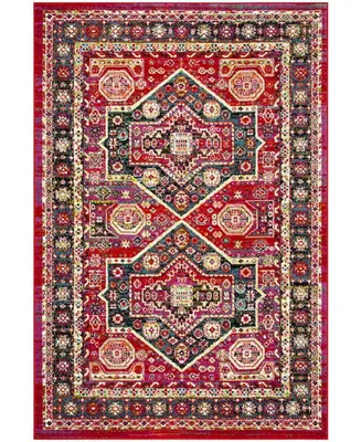 Safavieh Cherokee Red and Blue 4' x 6' Area Rug