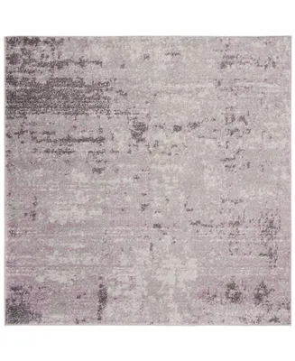 Safavieh Adirondack 130 Light Gray and Purple 8' x 8' Square Area Rug