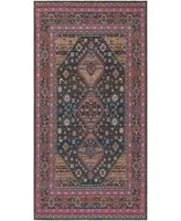 Safavieh Classic Vintage CLV114 Navy and Pink 2'3" x 8' Runner Area Rug