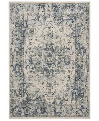 Safavieh Charleston CHL411 Ivory and Navy 6' x 9' Sisal Weave Area Rug