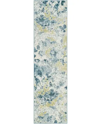 Safavieh Watercolor Ivory and Light Blue 2'2" x 6' Runner Area Rug