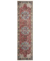 Safavieh Vintage Persian VTP478 Red and Blue 2'2" x 12' Runner Area Rug