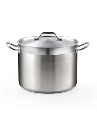 Cooks Standard Stockpots Stainless Steel, 8 Quart Professional Grade Stock Pot with Lid, Silver
