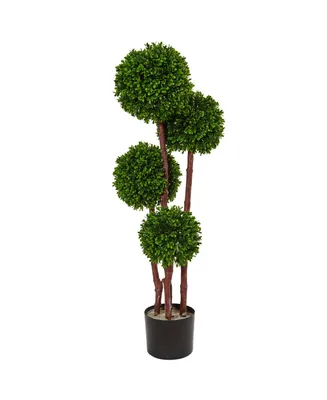 Nearly Natural 3' Boxwood Topiary Artificial Tree Uv Resistant