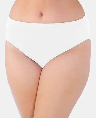 Vanity Fair Women's Illumination Plus Size High-Cut Satin-Trim Brief Underwear 13810