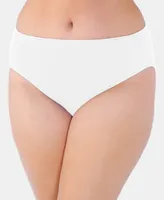 Vanity Fair Women's Illumination Plus Size High-Cut Satin-Trim Brief Underwear 13810