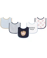 Luvable Friends Drooler Bibs with Waterproof Back, 5-Pack