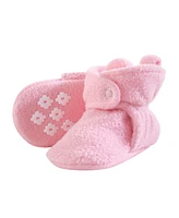 Little Treasure Baby Boys Cozy Fleece Booties, Navy, 12-18 Months