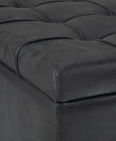 Harrison Traditional Square Coffee Table Storage Ottoman