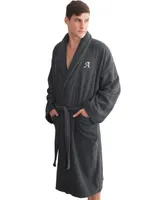 Linum Home 100% Turkish Cotton Personalized Unisex Herringbone Bath Robe