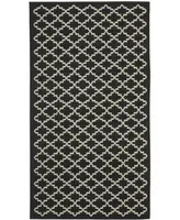 Safavieh Courtyard CY6919 Black and Beige 2' x 3'7" Outdoor Area Rug