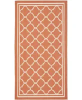 Safavieh Courtyard CY6918 Terracotta and Bone 2'7" x 5' Sisal Weave Outdoor Area Rug