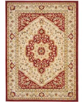 Safavieh Austin AUS1580 Creme and Red 5'3" x 7'6" Area Rug