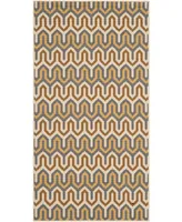 Safavieh Hampton HAM516 Brown and Camel 2'7" x 5' Outdoor Area Rug