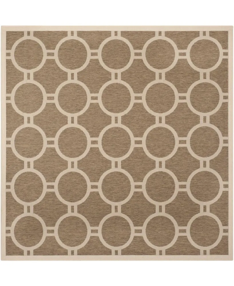 Safavieh Courtyard CY6924 and Bone 7'10" x 7'10" Sisal Weave Square Outdoor Area Rug