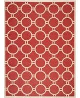 Safavieh Courtyard CY6924 Red and Bone 8' x 11' Sisal Weave Outdoor Area Rug