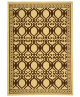 Safavieh Courtyard CY3040 Natural and Brown 2'3" x 6'7" Sisal Weave Runner Outdoor Area Rug