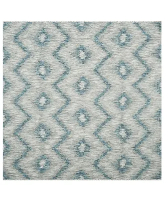 Safavieh Courtyard CY8463 Gray and Blue 6'7" x 6'7" Square Outdoor Area Rug