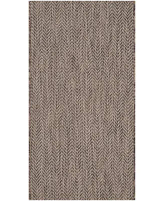 Safavieh Courtyard CY8022 Brown and Beige 2' x 3'7" Sisal Weave Outdoor Area Rug