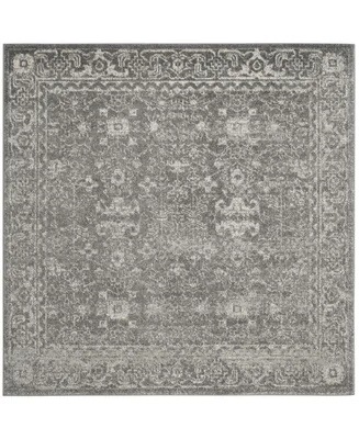 Safavieh Evoke EVK270 Gray and Ivory 6'7" x 6'7" Square Area Rug