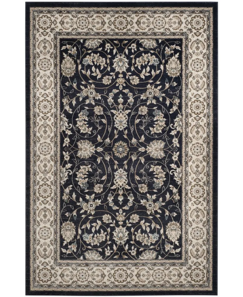 Safavieh Lyndhurst LNH340 Anthracite and Cream 9' x 12' Area Rug