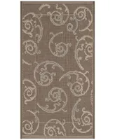 Safavieh Courtyard CY7108 Dark Beige and Beige 2' x 3'7" Sisal Weave Outdoor Area Rug