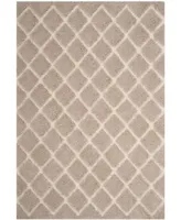 Safavieh Adriana Shag ARG780 Beige and Cream 2'3" x 8' Runner Area Rug