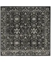 Safavieh Evoke Charcoal and Ivory 6'7" x 6'7" Square Area Rug