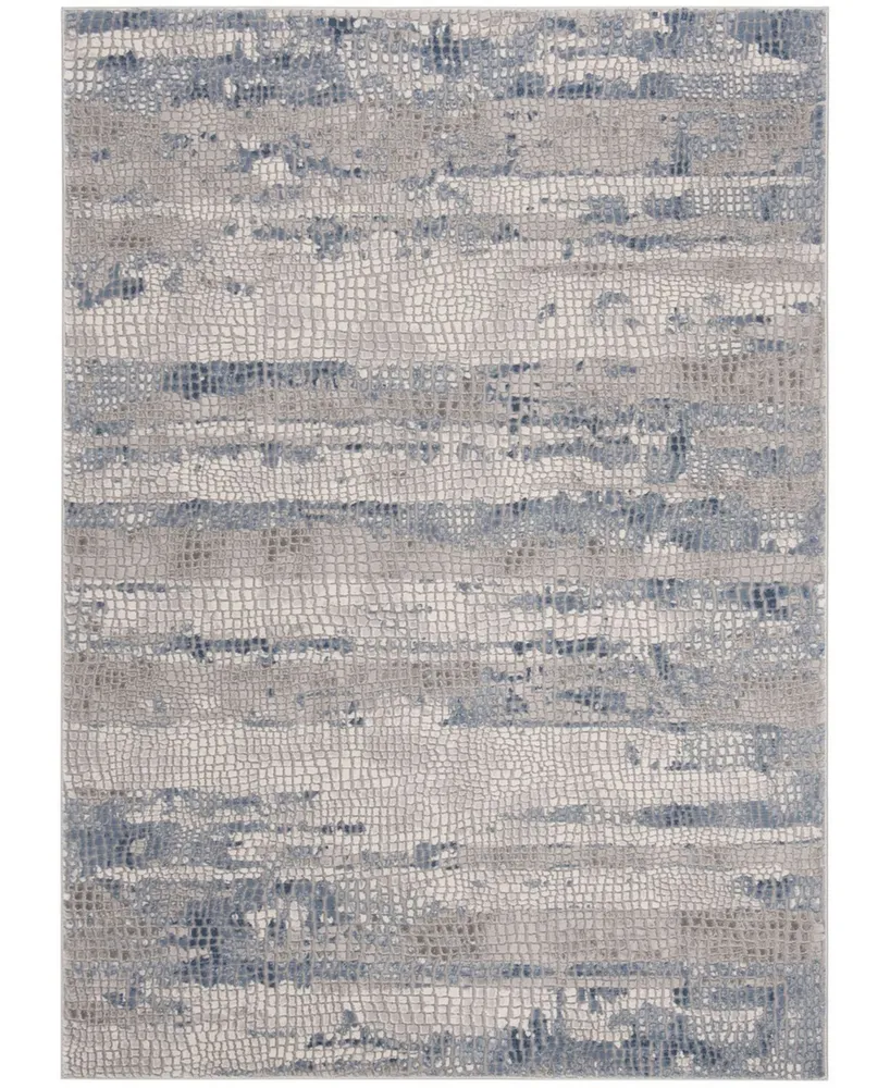 Safavieh Meadow Navy and 6'7" x 9' Area Rug