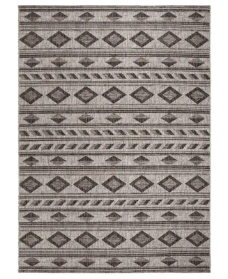 Safavieh Courtyard CY8529 Gray and Black 8' x 11' Outdoor Area Rug