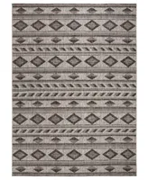 Safavieh Courtyard CY8529 Gray and Black 8' x 11' Outdoor Area Rug