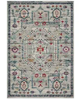 Safavieh Madison MAD928 Light Gray and Fuchsia 4' x 6' Area Rug