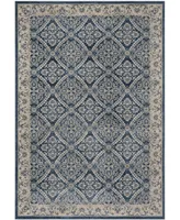 Safavieh Brentwood BNT863 Navy and Creme 6' x 9' Area Rug