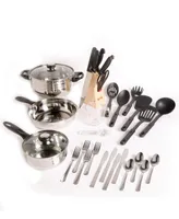 Total Kitchen Lybra 32 Piece Cookware Combo Set