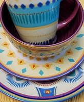 Elama Puesta De Sol 16 Pc. Dinnerware Set, Service for 4