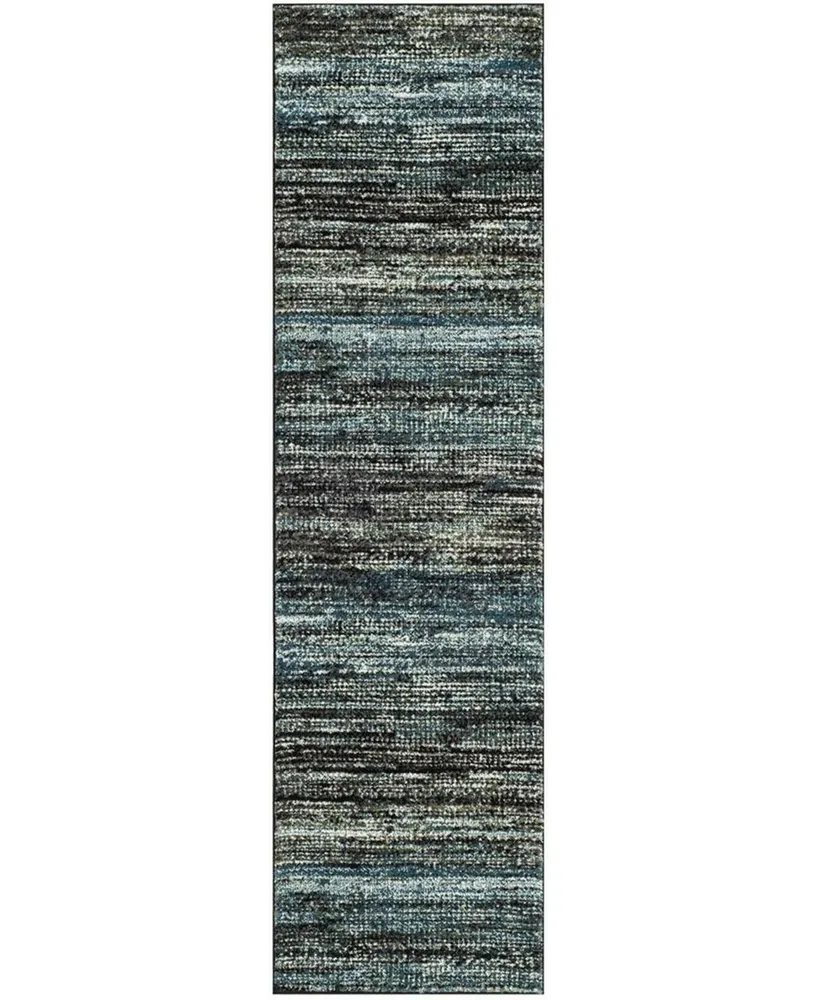 Safavieh Porcello PRL6943 Charcoal and Blue 2'3" x 8' Runner Area Rug