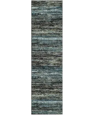 Safavieh Porcello PRL6943 Charcoal and Blue 2'3" x 8' Runner Area Rug