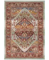 Safavieh Sutton SUT408 Rust and Multi 4' x 6' Area Rug