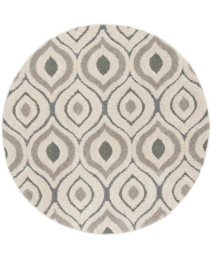 Safavieh Florida Shag SG461 6'7" x 6'7" Round Area Rug