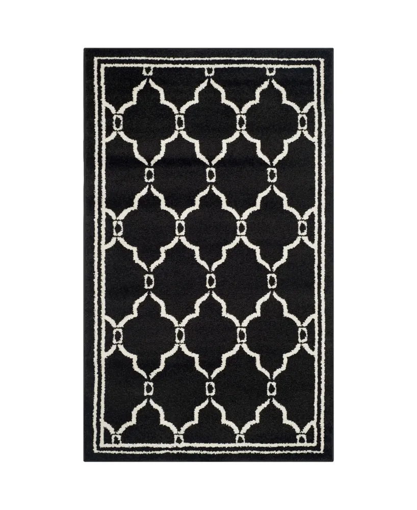 Safavieh Amherst AMT414 Anthracite and Ivory 3' x 5' Area Rug