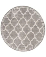 Safavieh Amherst AMT415 Gray and Light Gray 7' x 7' Round Area Rug