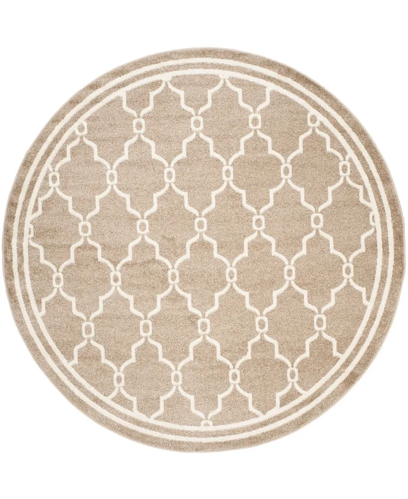 Safavieh Amherst AMT414 Wheat and Beige 7' x 7' Round Area Rug